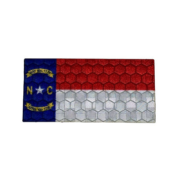 Micro North Carolina Flag - Hi Vis HiViz Patch PatchPanel