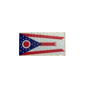 Micro Ohio flag - Hi Vis HiViz Patch PatchPanel