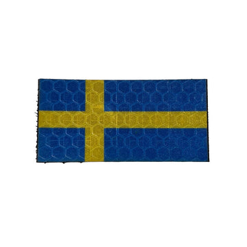 Micro Swedish Flag - Hi Vis HiViz Patch PatchPanel