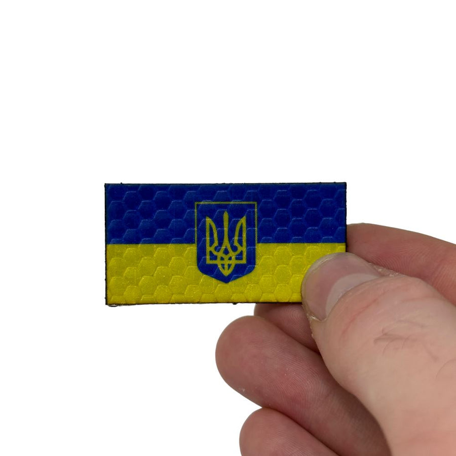 Micro Ukrainian Standard Flag - Hi Vis HiViz Patch PatchPanel