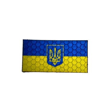 Micro Ukrainian Standard Flag - Hi Vis HiViz Patch PatchPanel