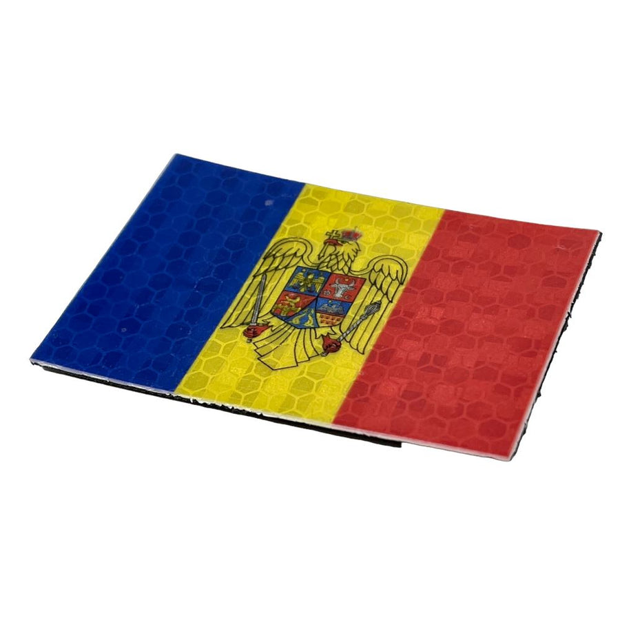 Moldova Flag - Hi Vis HiViz Patch PatchPanel
