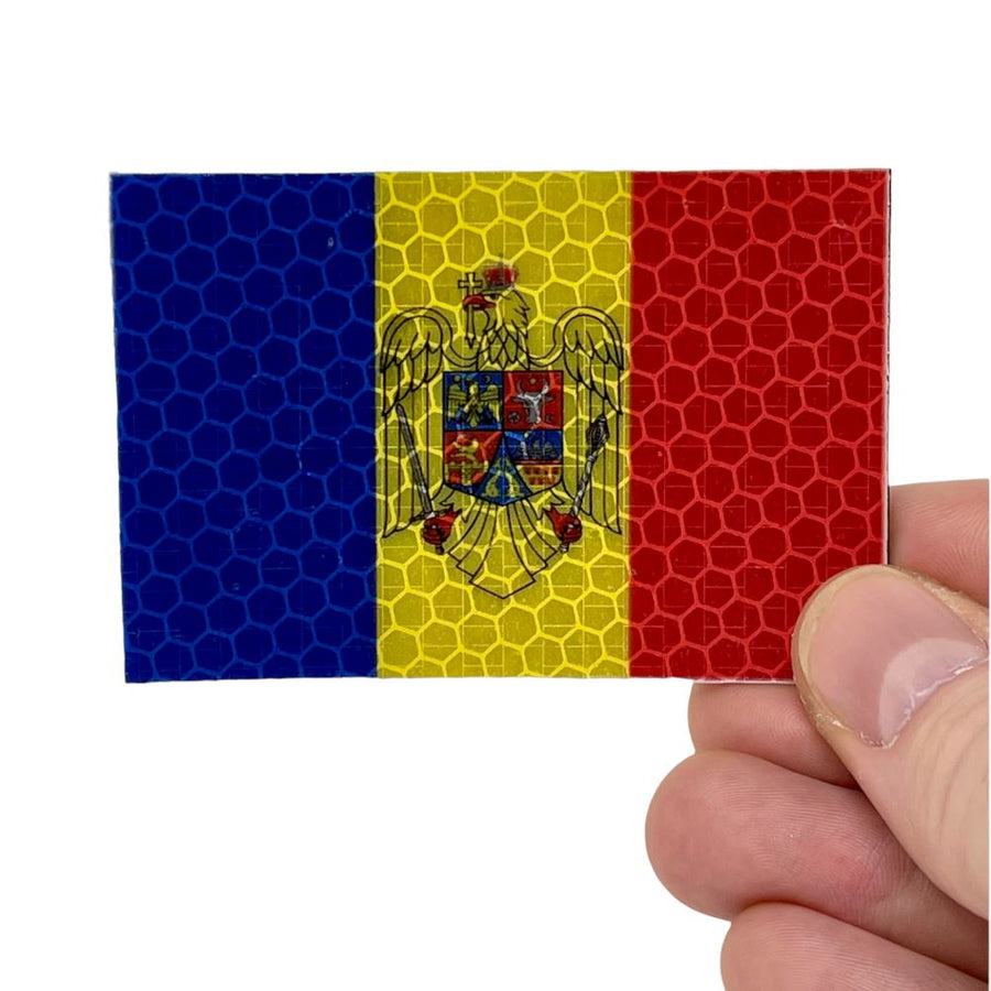 Moldova Flag - Hi Vis HiViz Patch PatchPanel