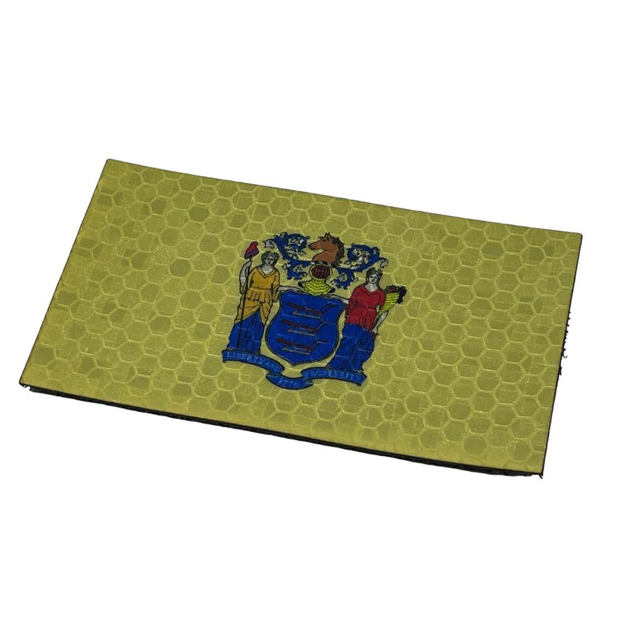 New Jersey Flag - Hi Vis HiViz Patch PatchPanel