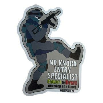 NO KNOCK ENTRY SPECIALIST - STICKER Sticker PatchPanel