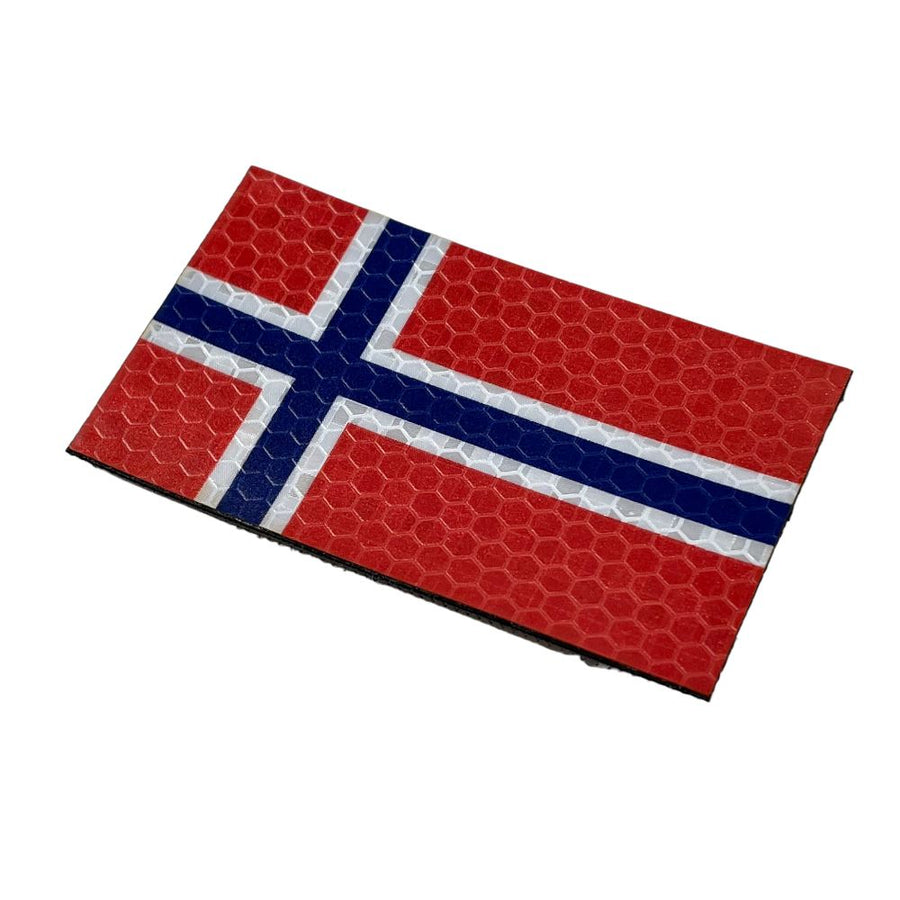 Norwegian Flag - Hi Vis HiViz Patch PatchPanel