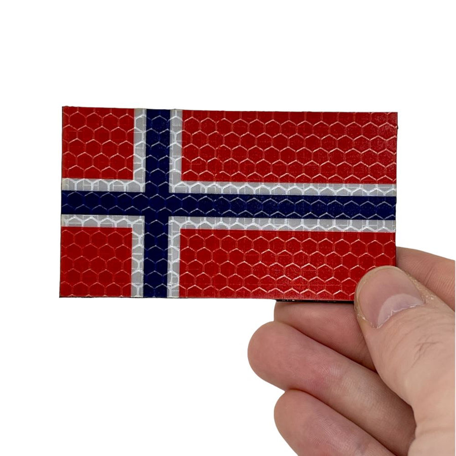Norwegian Flag - Hi Vis HiViz Patch PatchPanel