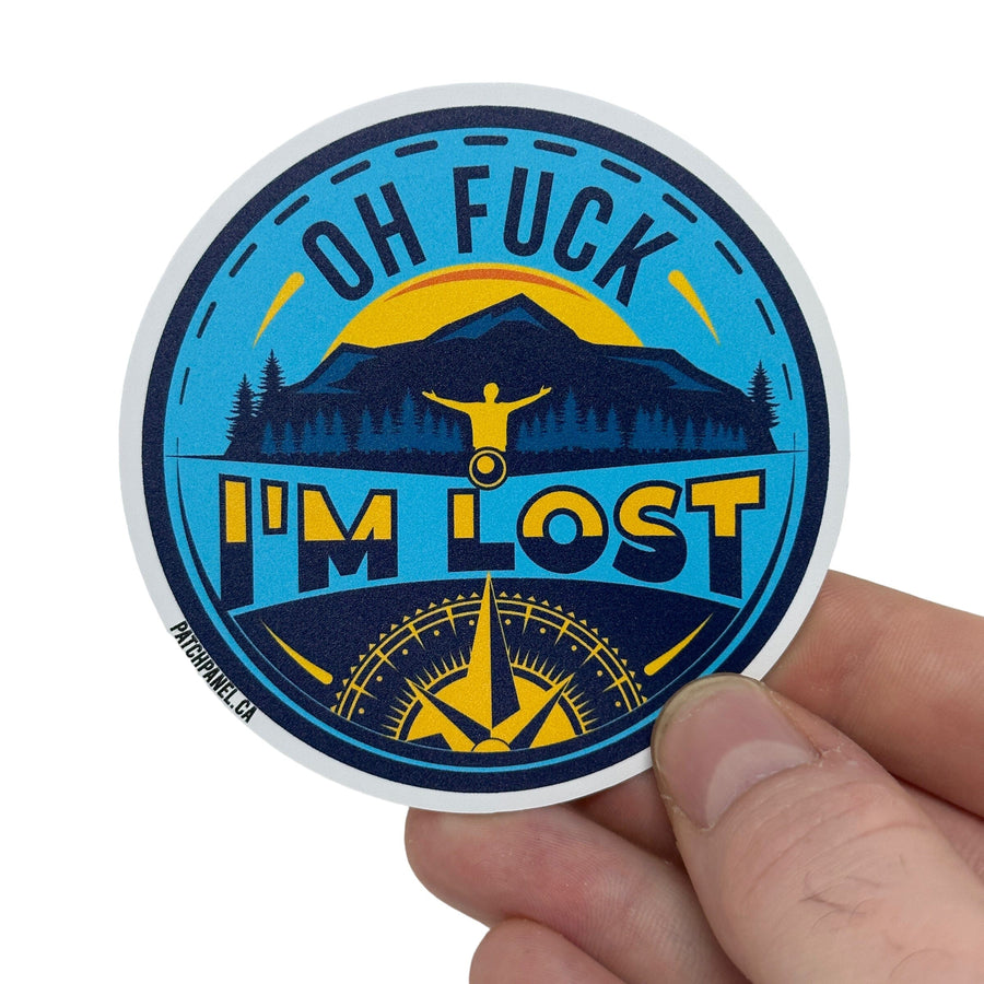 OH FUCK I'm Lost - Sticker Sticker PatchPanel