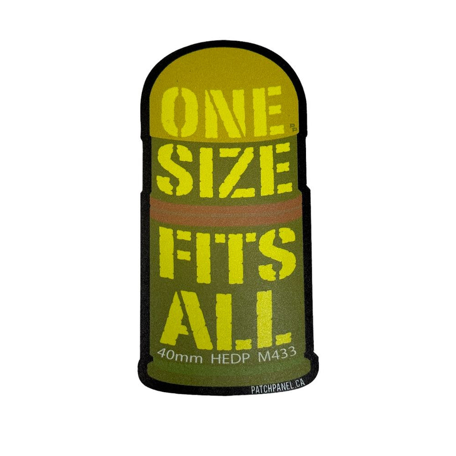 ONE SIZE FITS ALL - STICKER Sticker PatchPanel