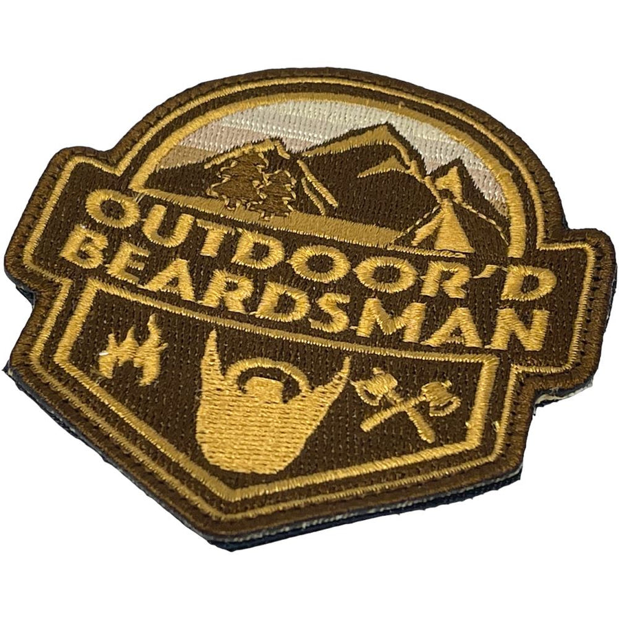 Outdoor'd Beardsman Patch + Sticker Embroidered Patch PatchPanel