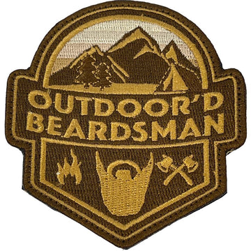 Outdoor'd Beardsman Patch + Sticker Embroidered Patch PatchPanel
