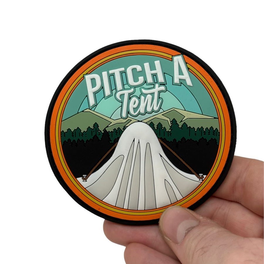 Pitch a tent - Patch + Sticker PVC Patch PatchPanel