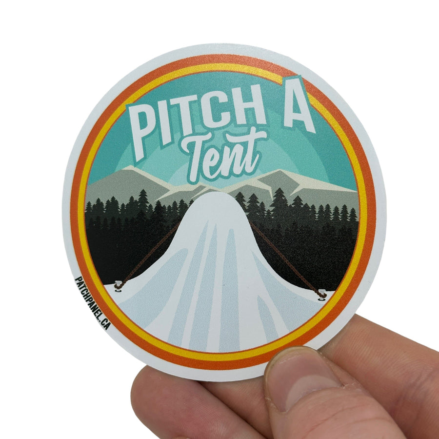Pitch a tent - Sticker Sticker PatchPanel