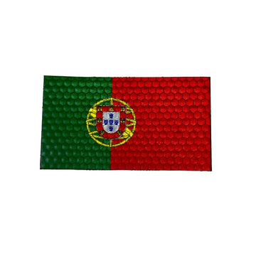 Portugal Flag - Hi Vis HiViz Patch PatchPanel
