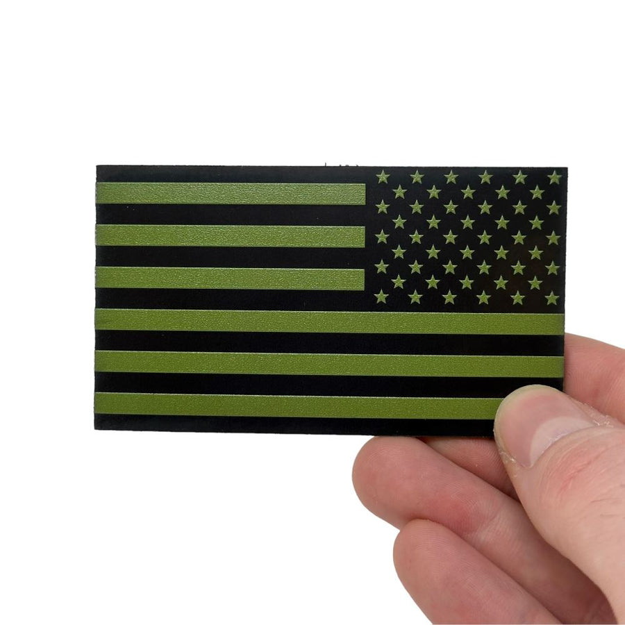 US United States USA Reverse Flag Velcro Patch OD Olive Drab for $3.14