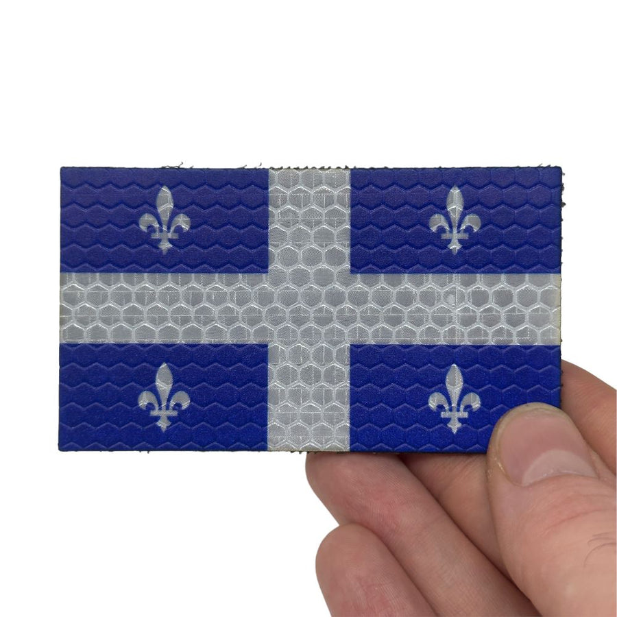 Quebec Flag - Hi Vis HiViz Patch PatchPanel