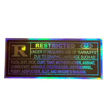 Rated R - Holographic Sticker Sticker PatchPanel