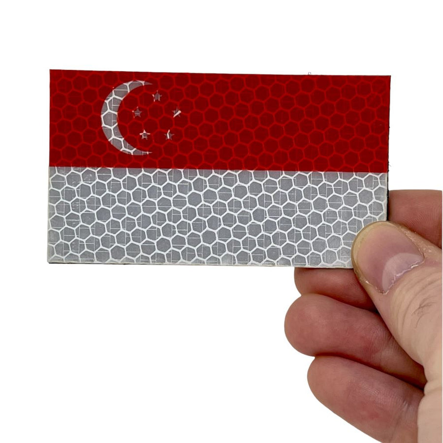Singapore Flag - Hi Vis HiViz Patch PatchPanel