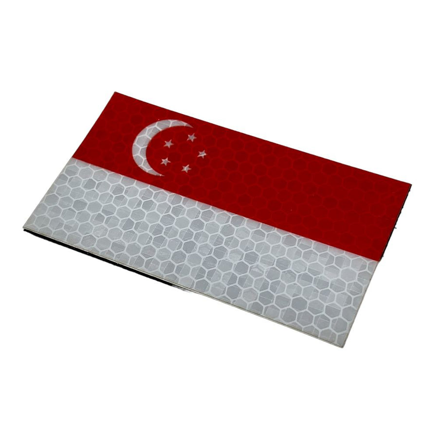 Singapore Flag - Hi Vis HiViz Patch PatchPanel