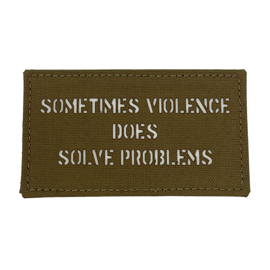 Sometimes Violence Does Solve Problems. Laser Cut Patch PatchPanel