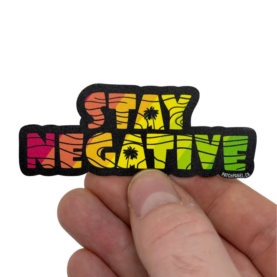 STAY NEGATIVE - STICKER Sticker PatchPanel