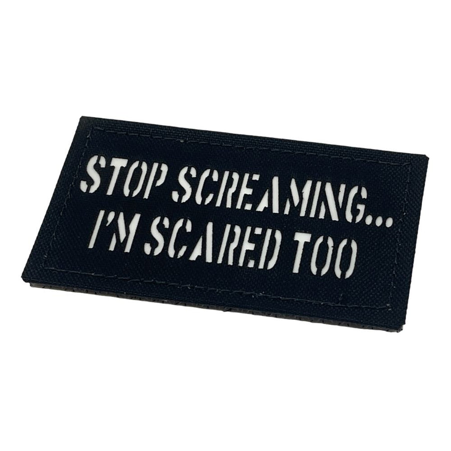 Stop Screaming... I'm Scared too. Laser Cut Patch PatchPanel