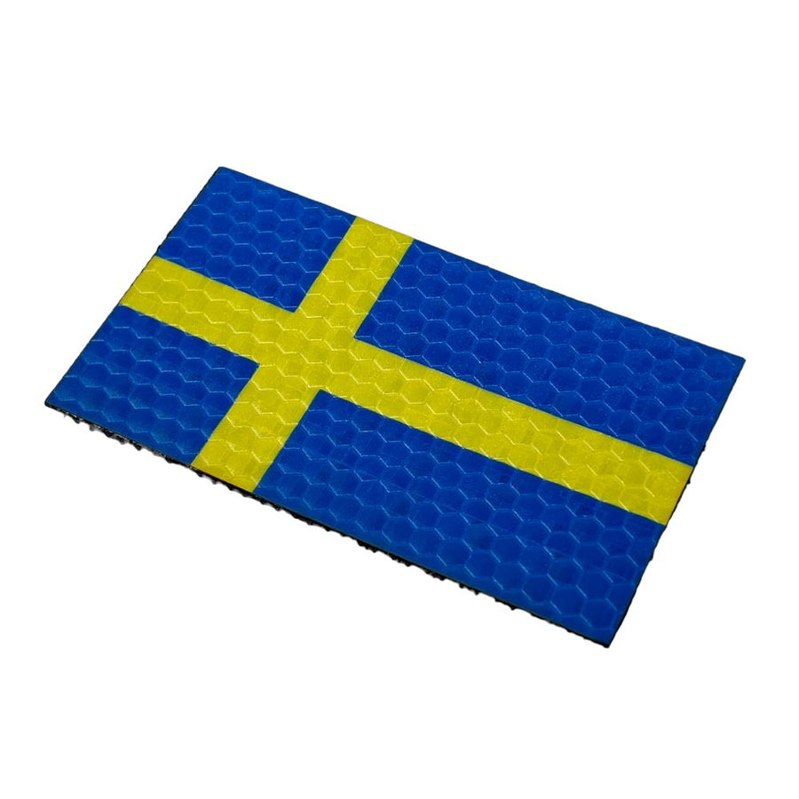 Swedish Flag - Hi Vis HiViz Patch PatchPanel