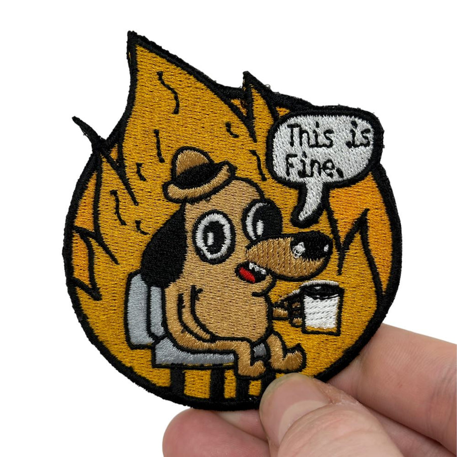 This is fine - Patch + Sticker Embroidered Patch PatchPanel