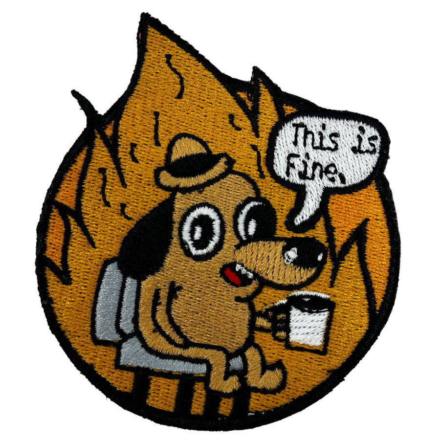 This is fine - Patch + Sticker – PatchPanel