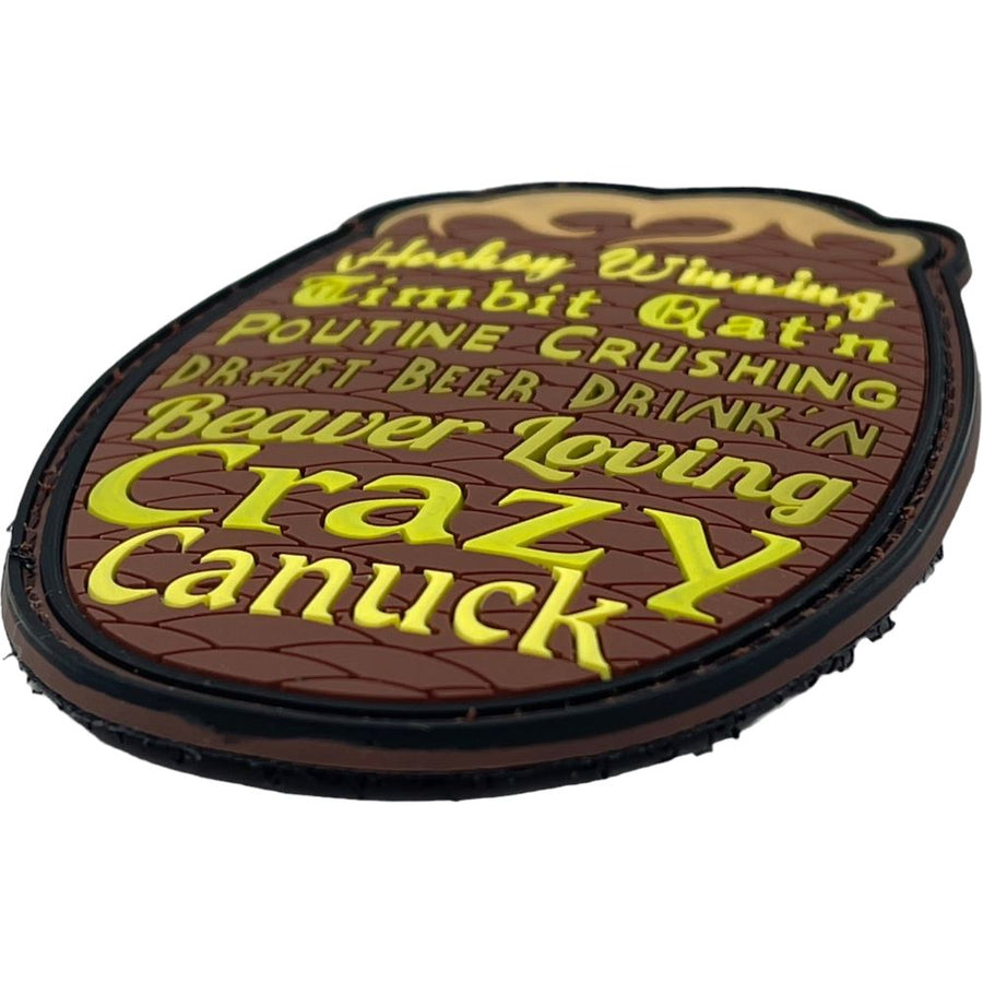 Timbit Crushin' Crazy Canuck Patch + Sticker PVC Patch PatchPanel