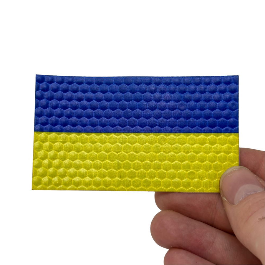 Ukrainian Flag - Hi Vis Sticker HiViz Patch PatchPanel