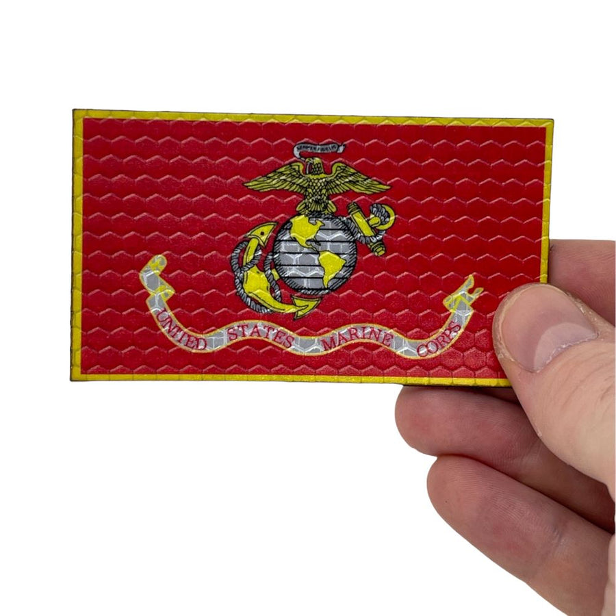 United States Marine Corps Flag - Hi Vis HiViz Patch PatchPanel