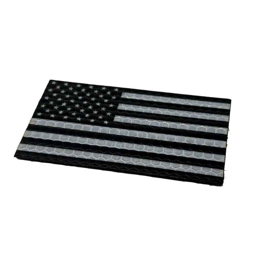 US Flag - Black and White - Hi Vis HiViz Patch PatchPanel