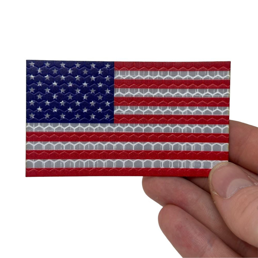 USA Flag - Hi Vis Sticker HiViz Sticker PatchPanel