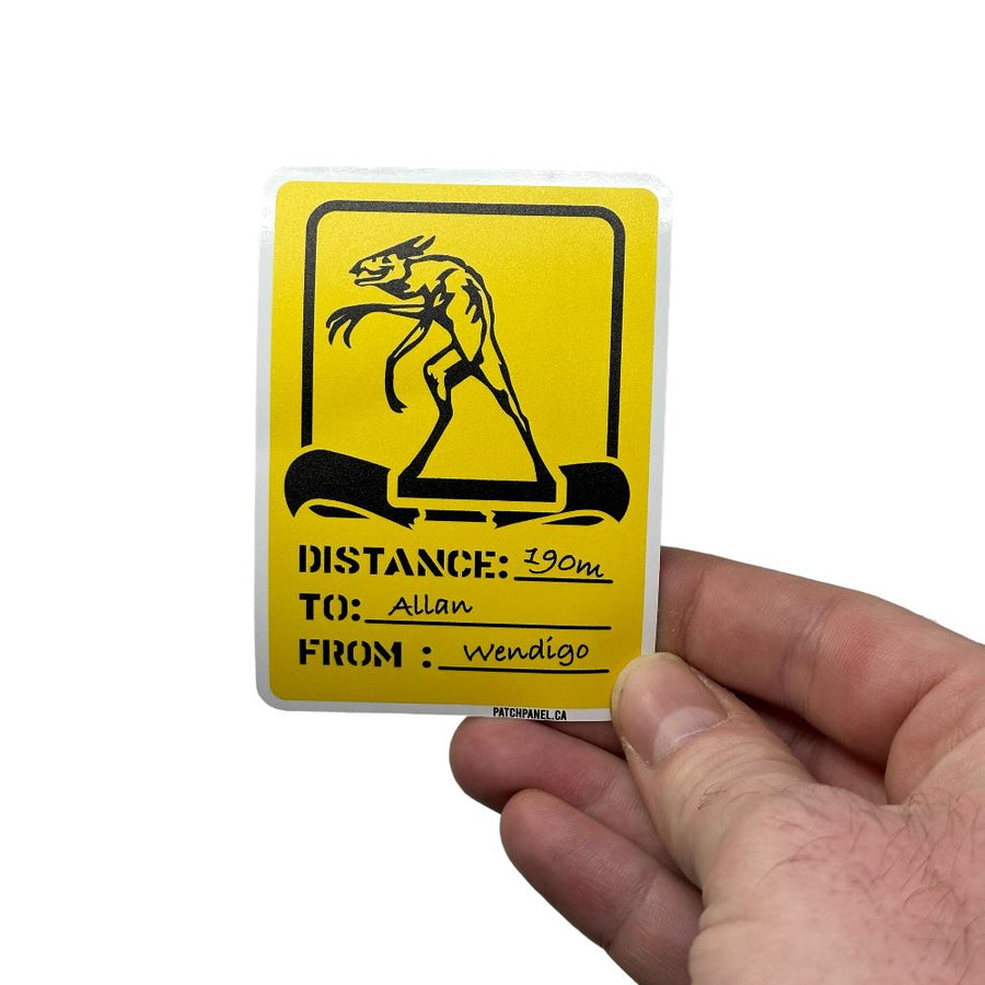 Wendego Portage Sign - Sticker Sticker PatchPanel