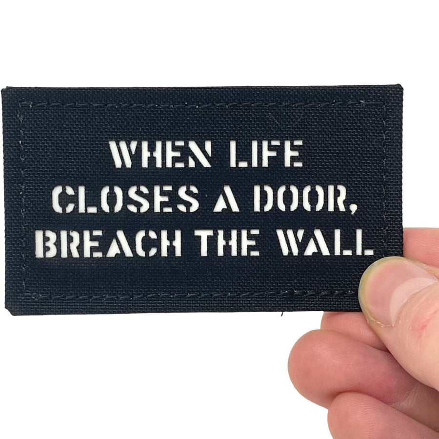 When life closes a door, breach the wall. Laser Cut Patch PatchPanel