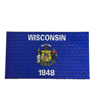 Wisconsin Flag - Hi Vis HiViz Patch PatchPanel