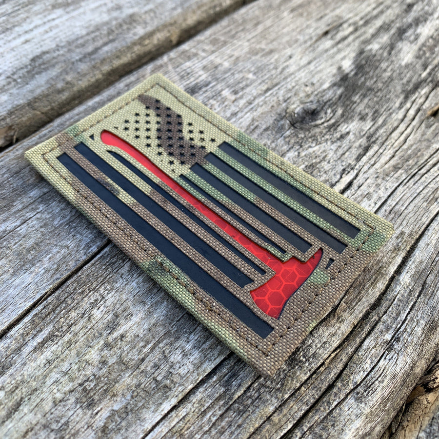 RTH-18889 Thin Red Line US Flag Patch