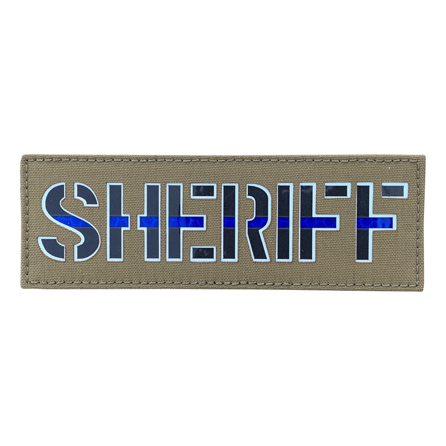 6 x 2 SHERIFF Thin Blue Line Name Tape – PatchPanel