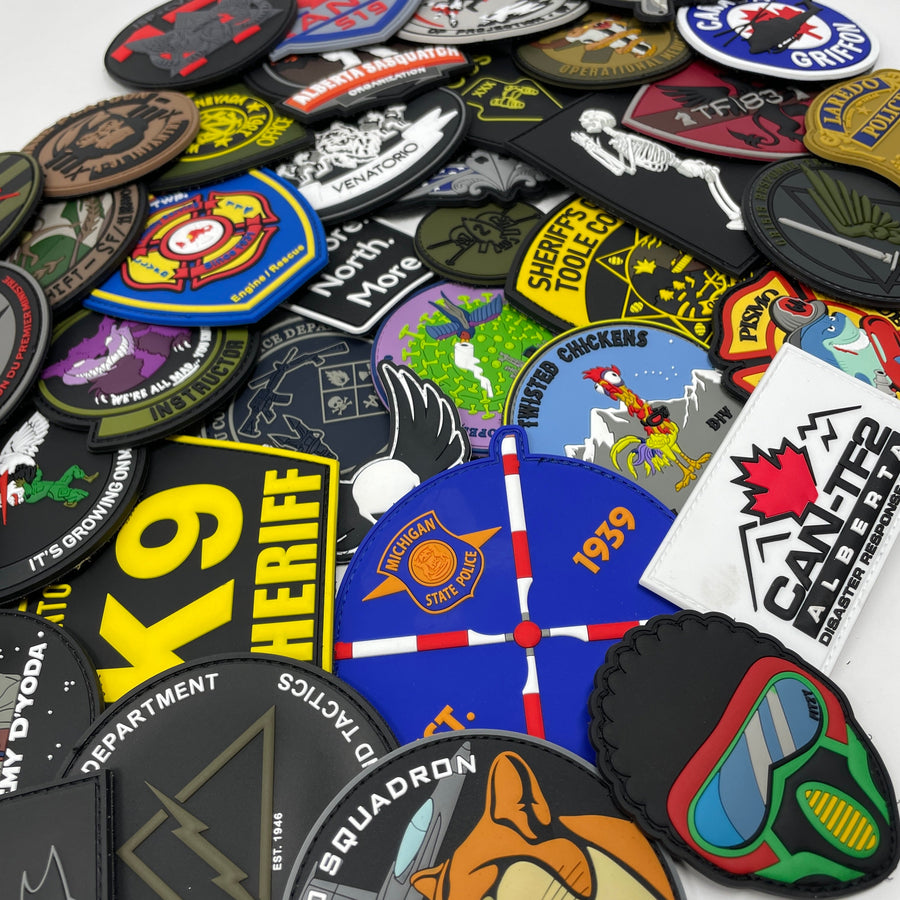 Custom PVC Patches, Leather Patches and Embroidered Patches