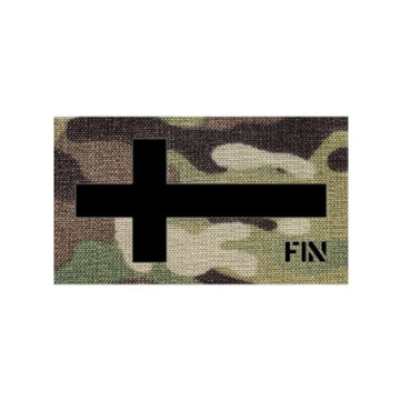 Laser cut 3.5” x 2” Finland Flag Laser Cut Patch PatchPanel