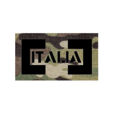 Laser cut 3.5” x 2” Italy Flag Laser Cut Patch PatchPanel