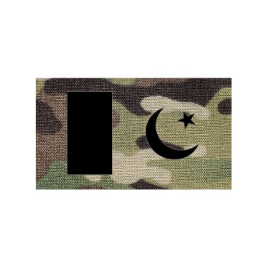 Laser cut 3.5” x 2” Pakistan Flag Laser Cut Patch PatchPanel