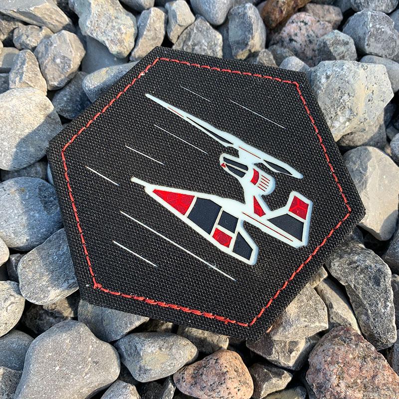Sith Fighter Limited Edition Laser Cut Patch Laser Cut Patch PatchPanel